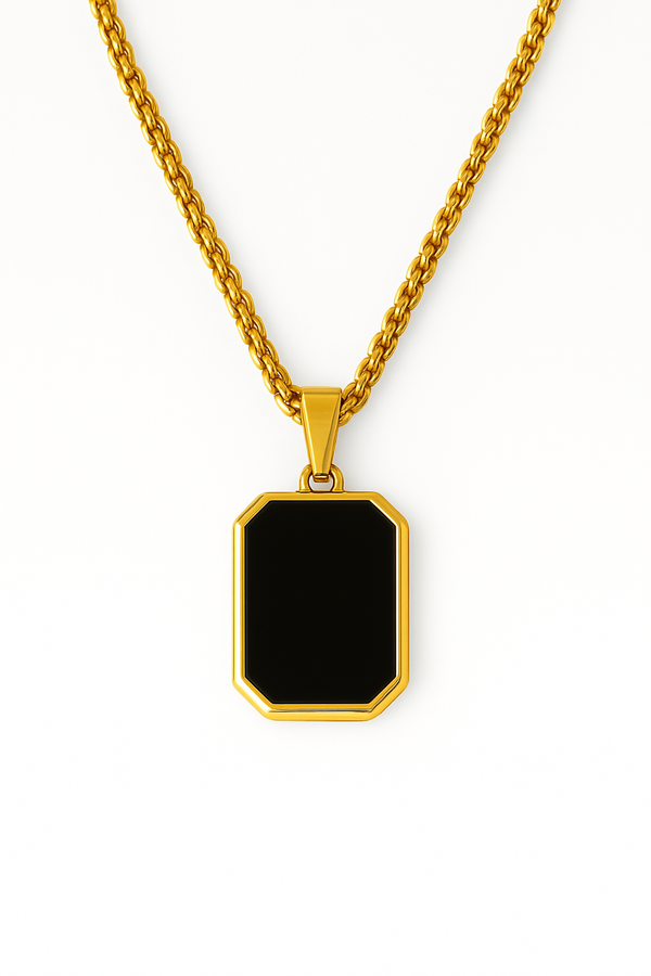 Black Enamel Necklaces